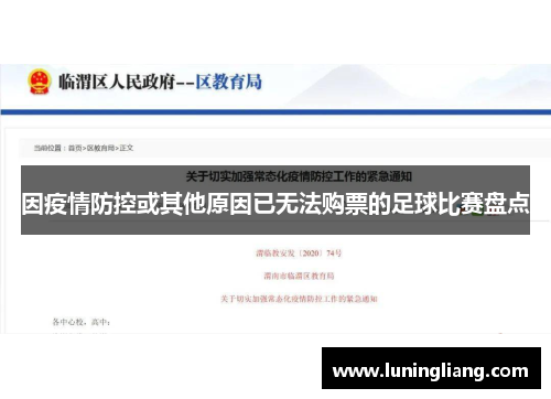 因疫情防控或其他原因已无法购票的足球比赛盘点